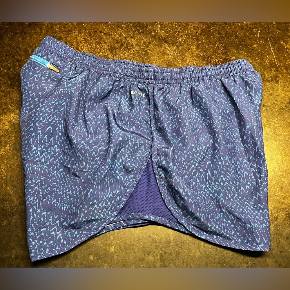 Nike Blue/Lt. Blue Running Shorts, XL - Picture 2 of 9